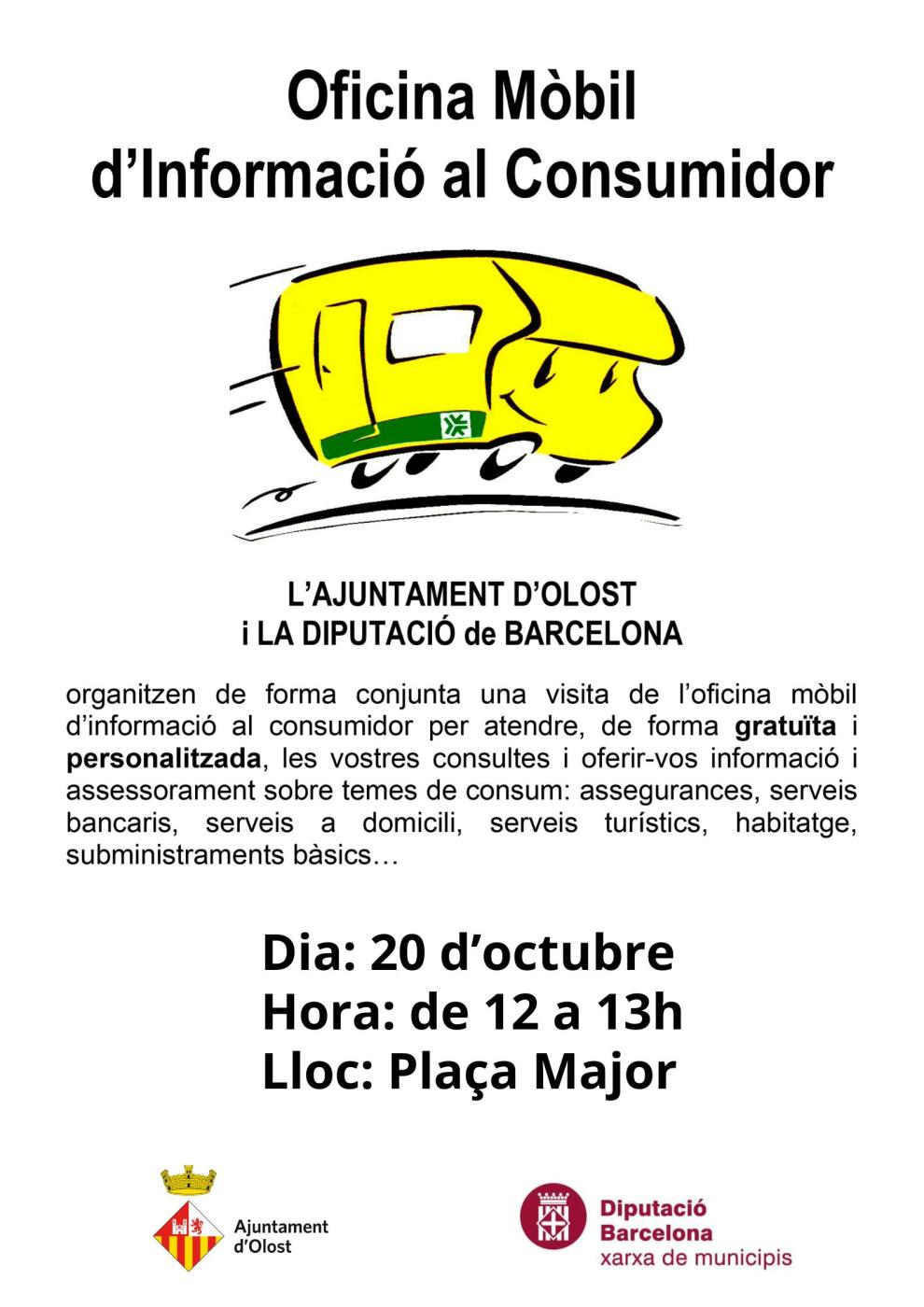 Visita de l'Oficina Mòbil d'Atenció al Consumidor